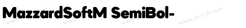 MazzardSoftM SemiBol字体转换 MazzardSoftM SemiBol字体转换